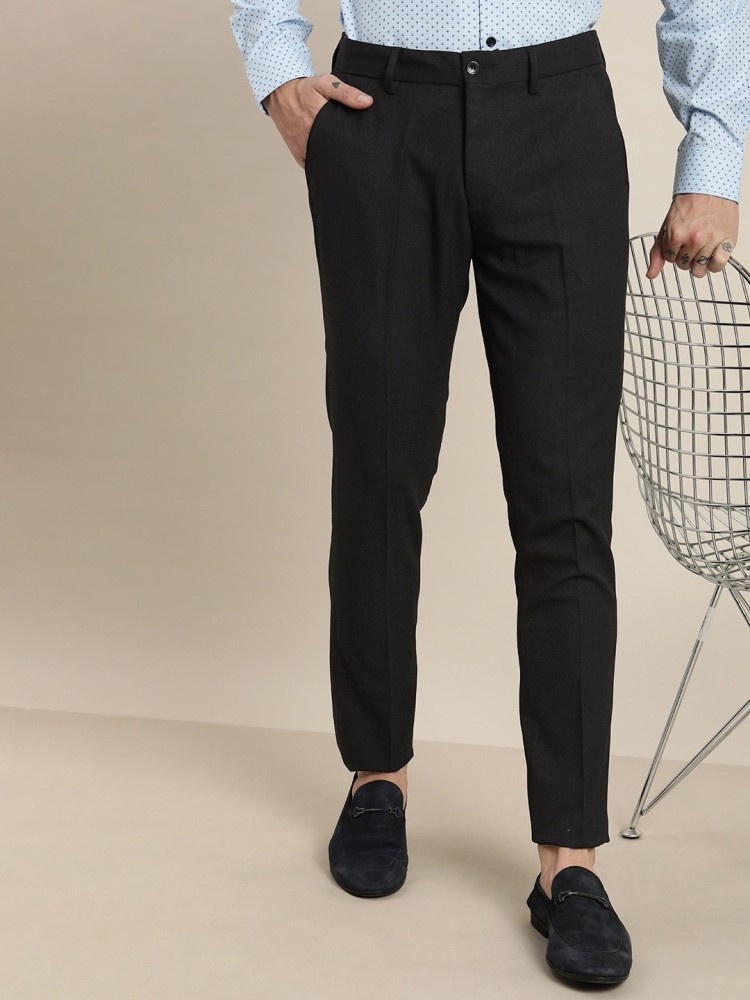 50 OFF on INVICTUS Men Grey Solid Slim Fit FlatFront Formal Trousers on  Myntra  PaisaWapascom