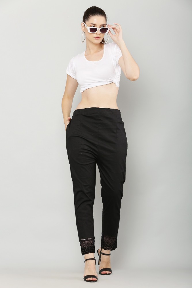 Sellingsea Regular Fit Women White Trousers - Buy Sellingsea Regular Fit Women  White Trousers Online at Best Prices in India