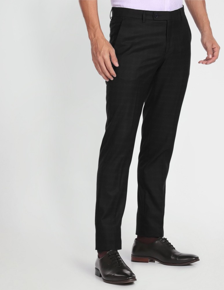 ARROW Slim Fit Men Black Trousers  Buy ARROW Slim Fit Men Black Trousers  Online at Best Prices in India  Flipkartcom
