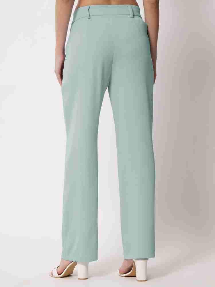 Shine N Show Regular Fit Women Light Green Trousers - Buy Shine N Show  Regular Fit Women Light Green Trousers Online at Best Prices in India