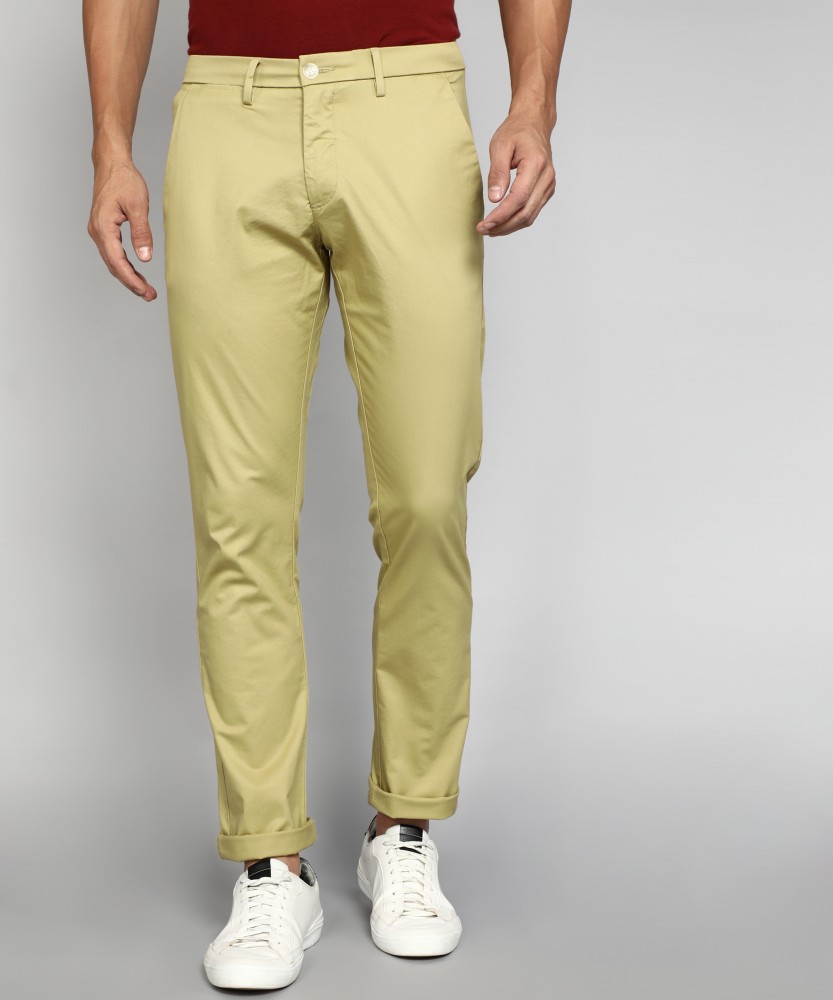 Plain Men Maroon Poly Cotton Formal Trouser Regular Fit