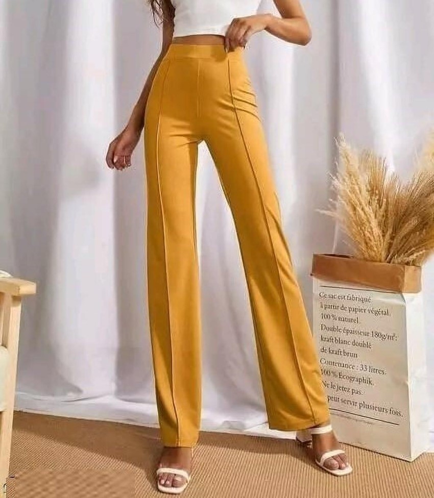 Buy Gold Flared Culottes Online - W for Woman