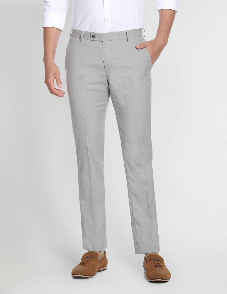ARROW Regular Fit Men Grey Trousers  Buy ARROW Regular Fit Men Grey  Trousers Online at Best Prices in India  Flipkartcom