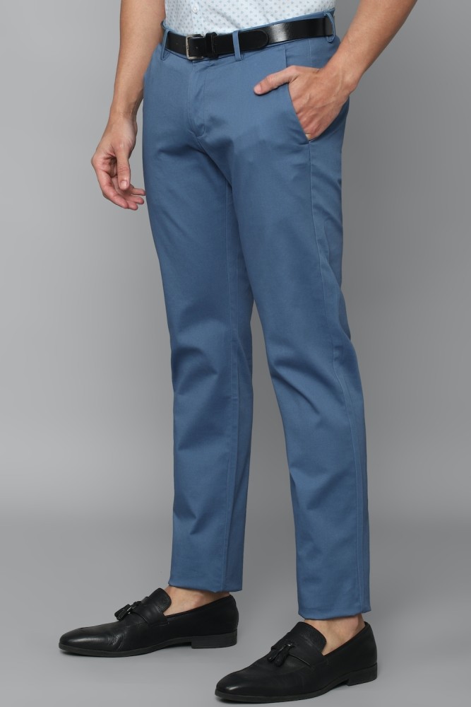 Buy Allen Solly Brown Cotton Slim Fit Trousers for Mens Online  Tata CLiQ