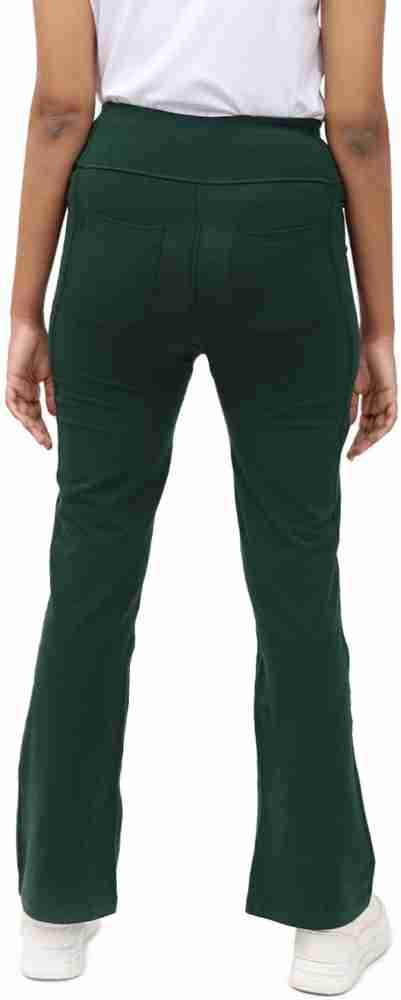 BlissClub Flared Women Green Trousers - Buy BlissClub Flared Women Green  Trousers Online at Best Prices in India