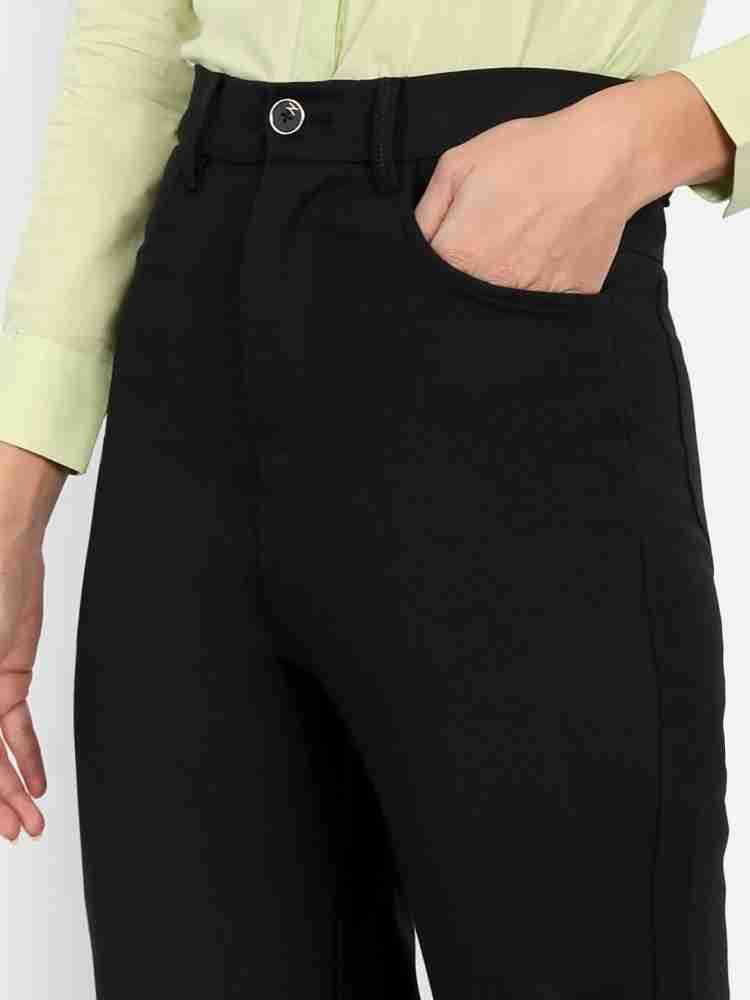 Buy Next One Women Relaxed Straight Leg High Rise Formal Trousers - Trousers  for Women 23367516