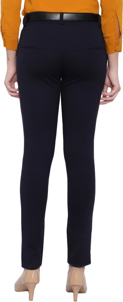 Buy Navy Blue Trousers  Pants for Women by SAJKE Online  Ajiocom