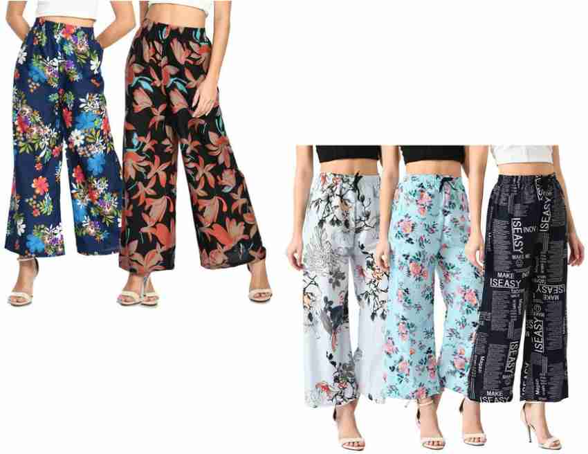 Buy Multicoloured Trousers & Pants for Women by INDIWEAVES Online