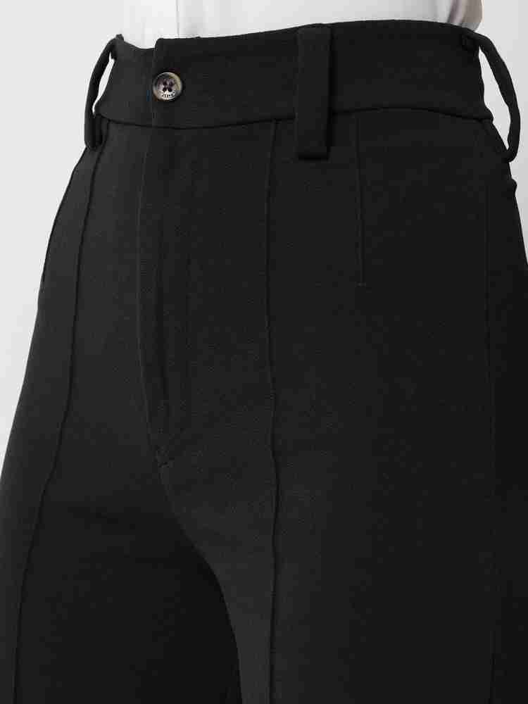 KOTTY Regular Fit Women Black Trousers - Buy KOTTY Regular Fit