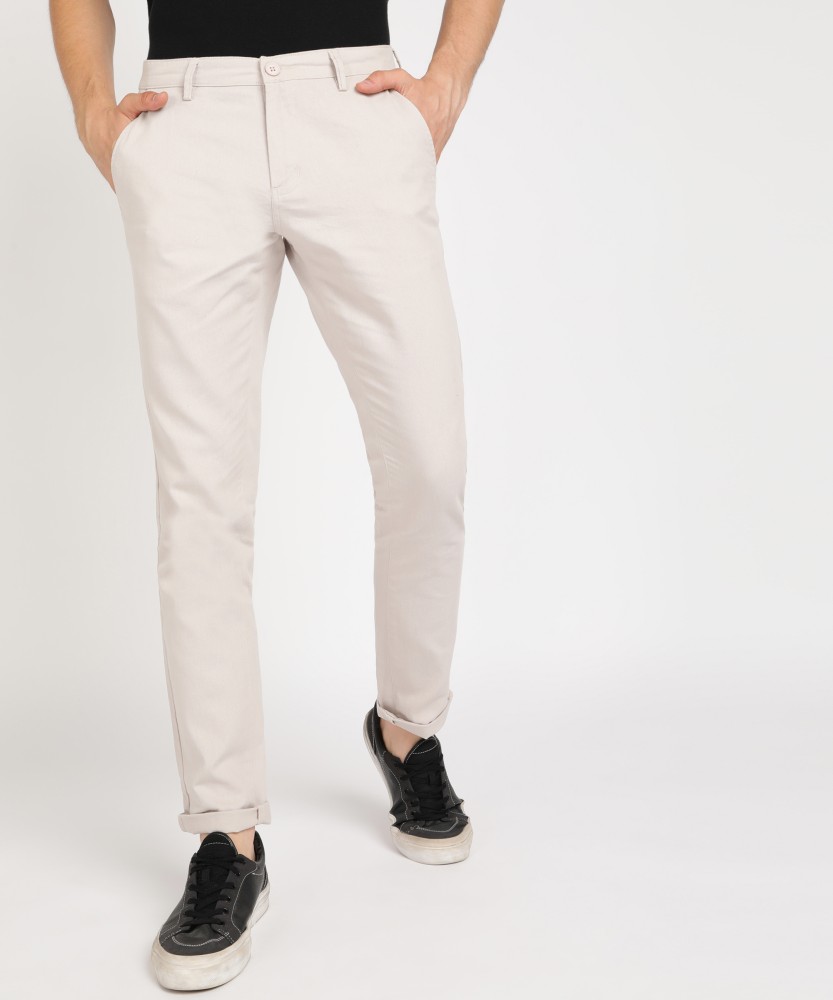 Urbano Fashion Slim Fit Men Beige Trousers - Buy Beige Urbano Fashion Slim  Fit Men Beige Trousers Online at Best Prices in India