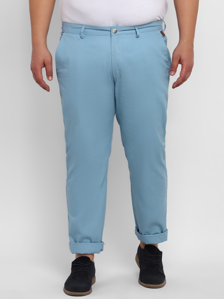 Buy Navy blue Trousers & Pants for Men by URBANO PLUS Online