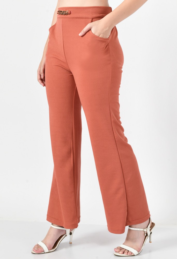 IUGA Relaxed Women Pink Trousers - Price History