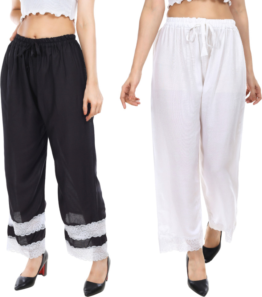 palazzo Relaxed Women Black White Trousers Buy palazzo Relaxed Women Black White Trousers Online at Best Prices in India Flipkart