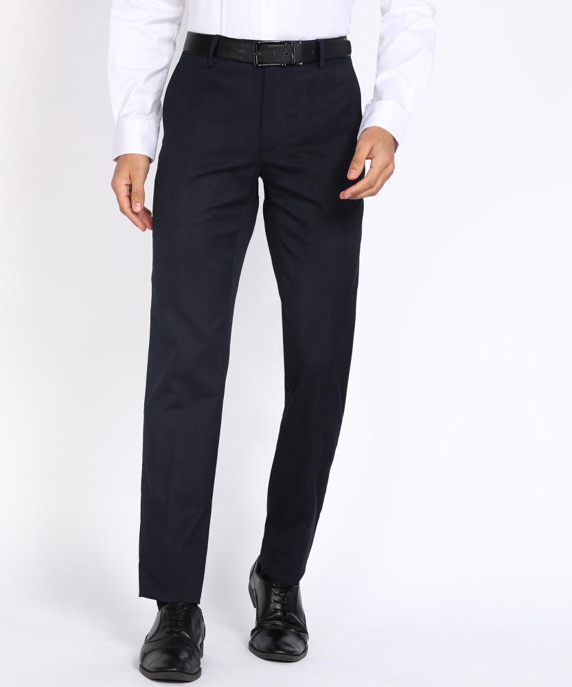 PETER ENGLAND Slim Fit Men Blue Trousers  Buy PETER ENGLAND Slim Fit Men  Blue Trousers Online at Best Prices in India  Flipkartcom