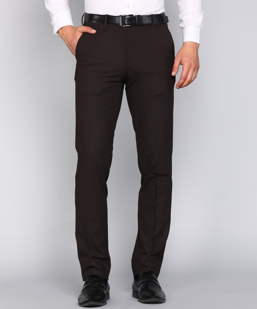 Buy VAN HEUSEN Mens Regular Fit Formal Trousers  Shoppers Stop