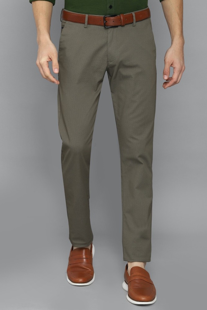 Allen Solly Casual Trousers  Buy Allen Solly Men Brown Slim Fit Solid  Casual Trouser Online  Nykaa Fashion