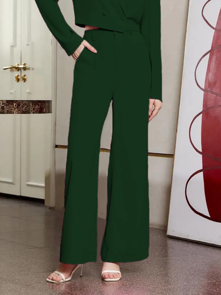 KOTTY Regular Fit Women Green Trousers