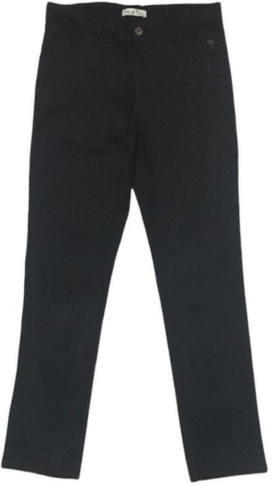 Buy Palm Tree Boys Brown Solid Flat Front Trousers  Trousers for Boys  1468204  Myntra