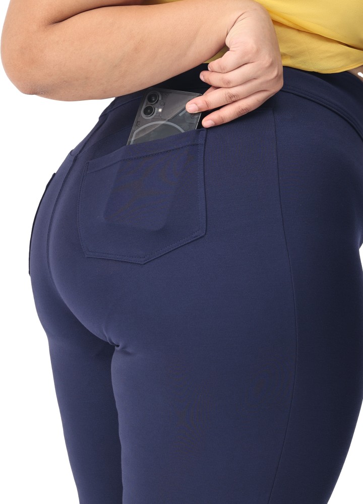 BELORE SLIMS Slim Fit Women Dark Blue Trousers - Buy BELORE SLIMS Slim Fit  Women Dark Blue Trousers Online at Best Prices in India