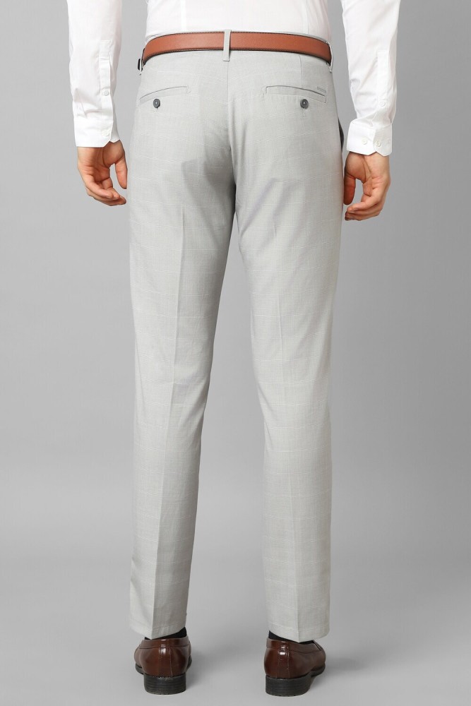 Louis Philippe Formal Trousers : Buy Louis Philippe Men Grey Trousers  Online