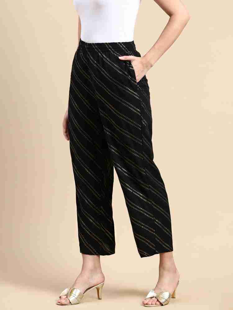 De Moza Relaxed Women Black Trousers - Buy De Moza Relaxed Women Black  Trousers Online at Best Prices in India