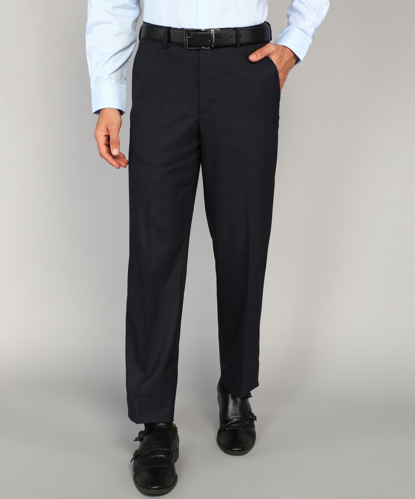 Buy Van Heusen Grey Cotton Slim Fit Trousers for Mens Online  Tata CLiQ