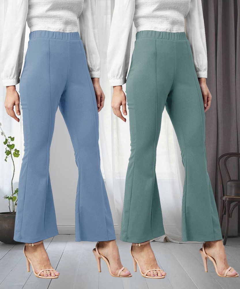 Shine N Show Flared Regular Fit Women Multicolor Trousers Buy Shine N Show Flared Regular Fit Women Multicolor Trousers Online at Best Prices in India Flipkart