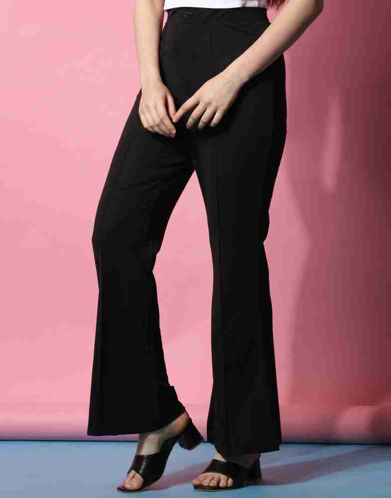 Siril Regular Fit Women Black Trousers - Buy Siril Regular Fit Women Black  Trousers Online at Best Prices in India