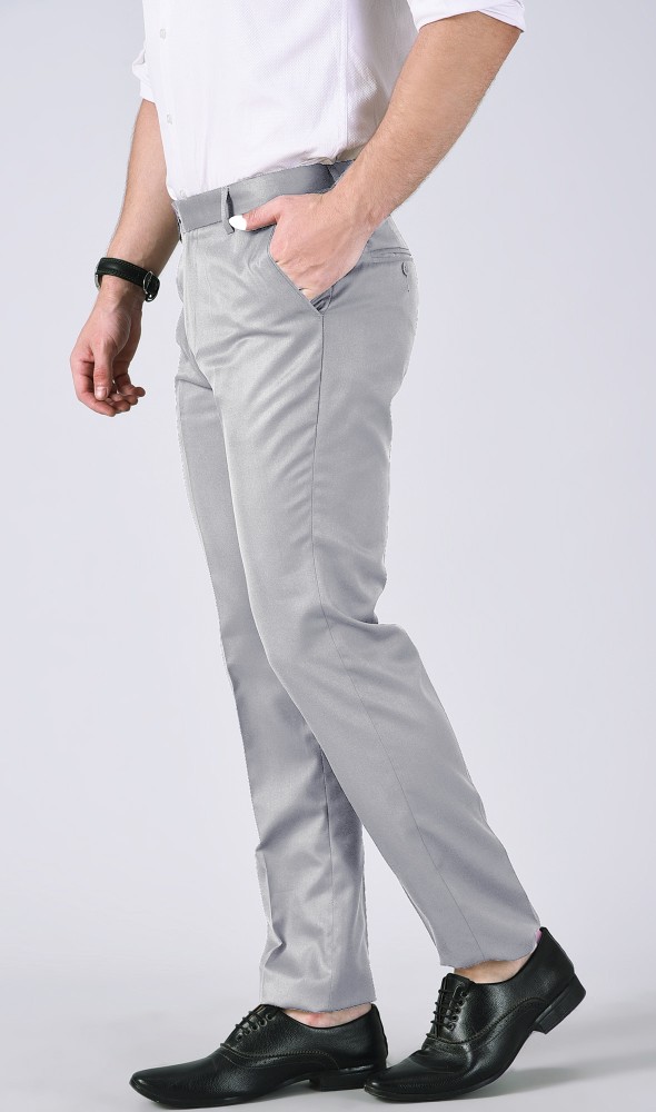 Buy online Grey Cotton Flat Front Trousers Formal from Bottom Wear for Men  by Jainish for 779 at 69 off  2023 Limeroadcom