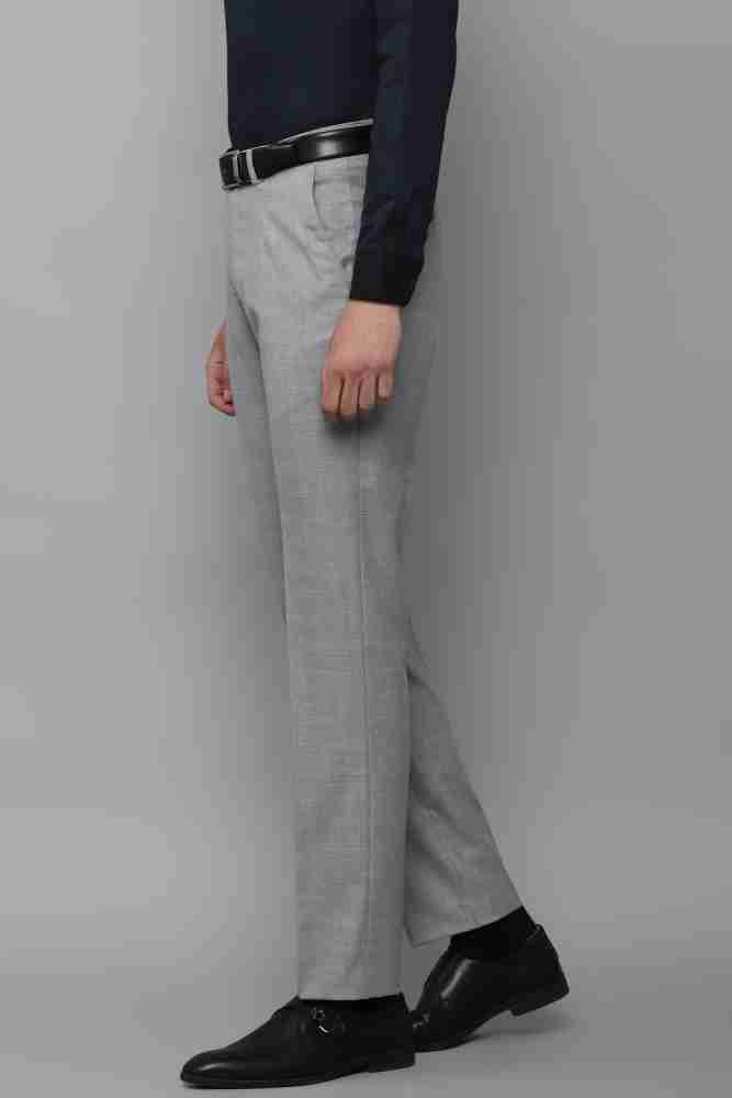 Buy Louis Philippe Grey Trousers Online - 738355