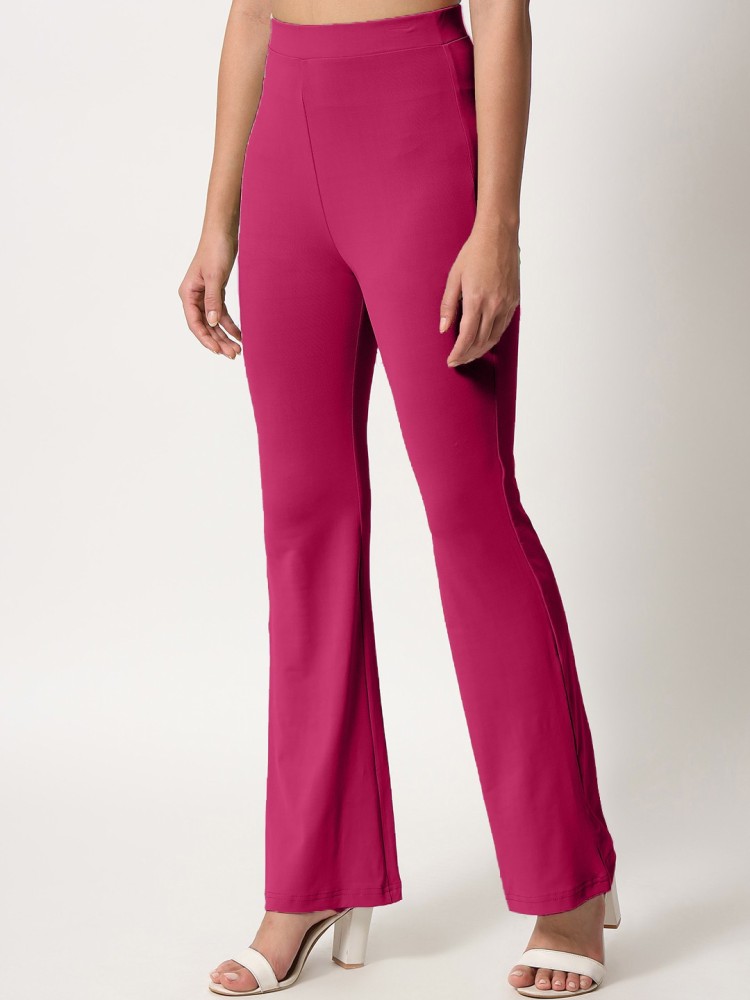 Shine N Show Regular Fit Women Pink Trousers - Buy Shine N Show Regular Fit Women  Pink Trousers Online at Best Prices in India