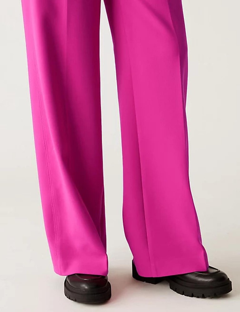 Womens Pink Workwear Trousers  MS