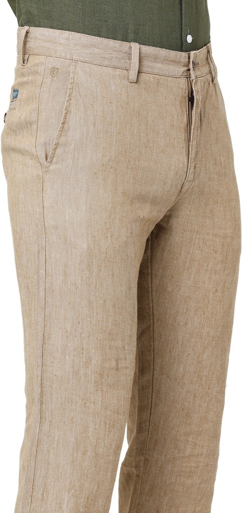 Mens linen lounge pants clay brown, WEEKEND Solstice linen trousers