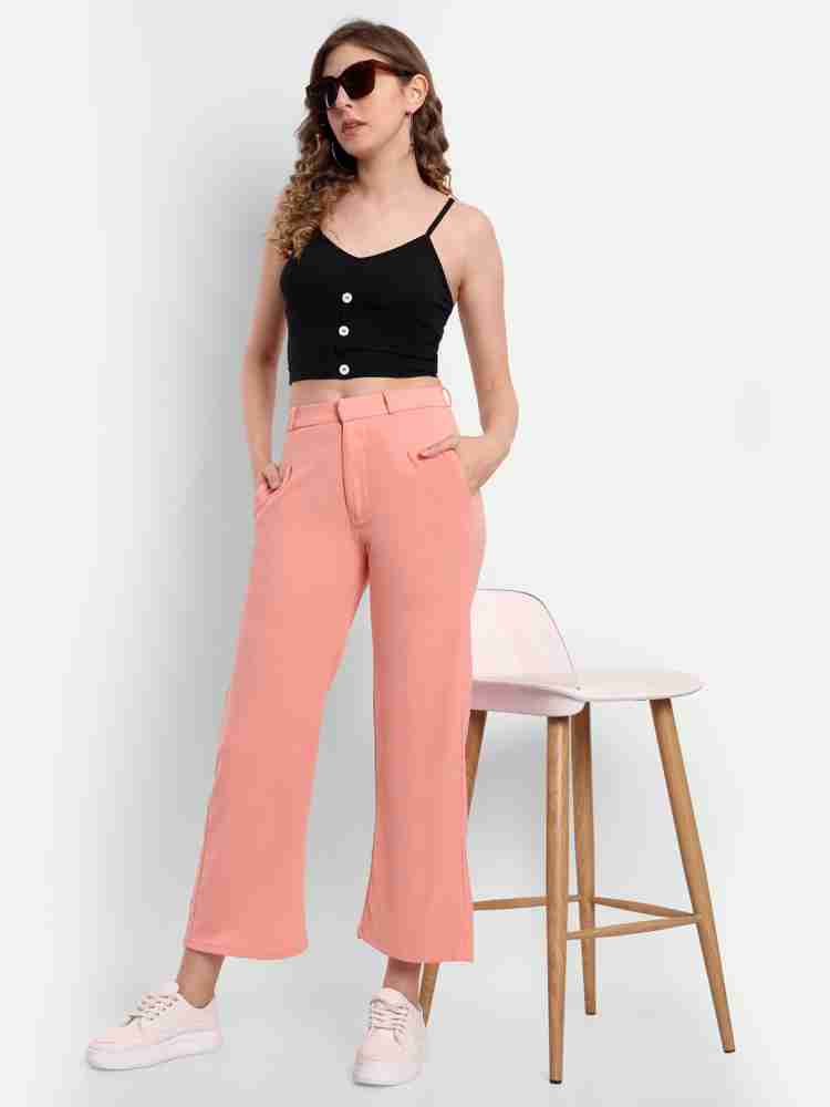 Broadstar Regular Fit Women Pink Trousers - Buy Broadstar Regular