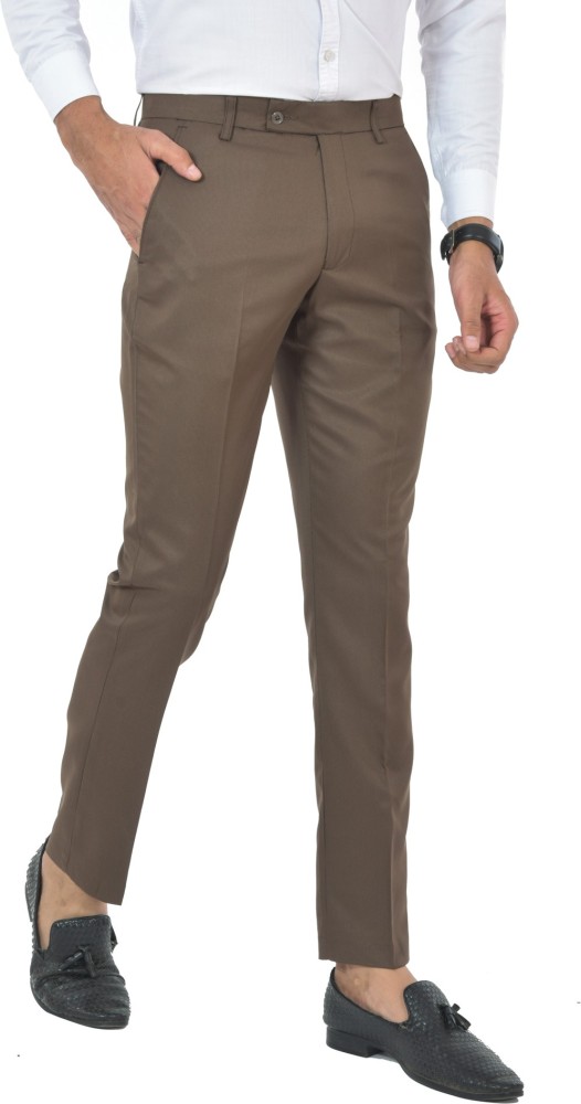 Buy Dark Brown Formal and casual Everyday Pant online for men  Page 4
