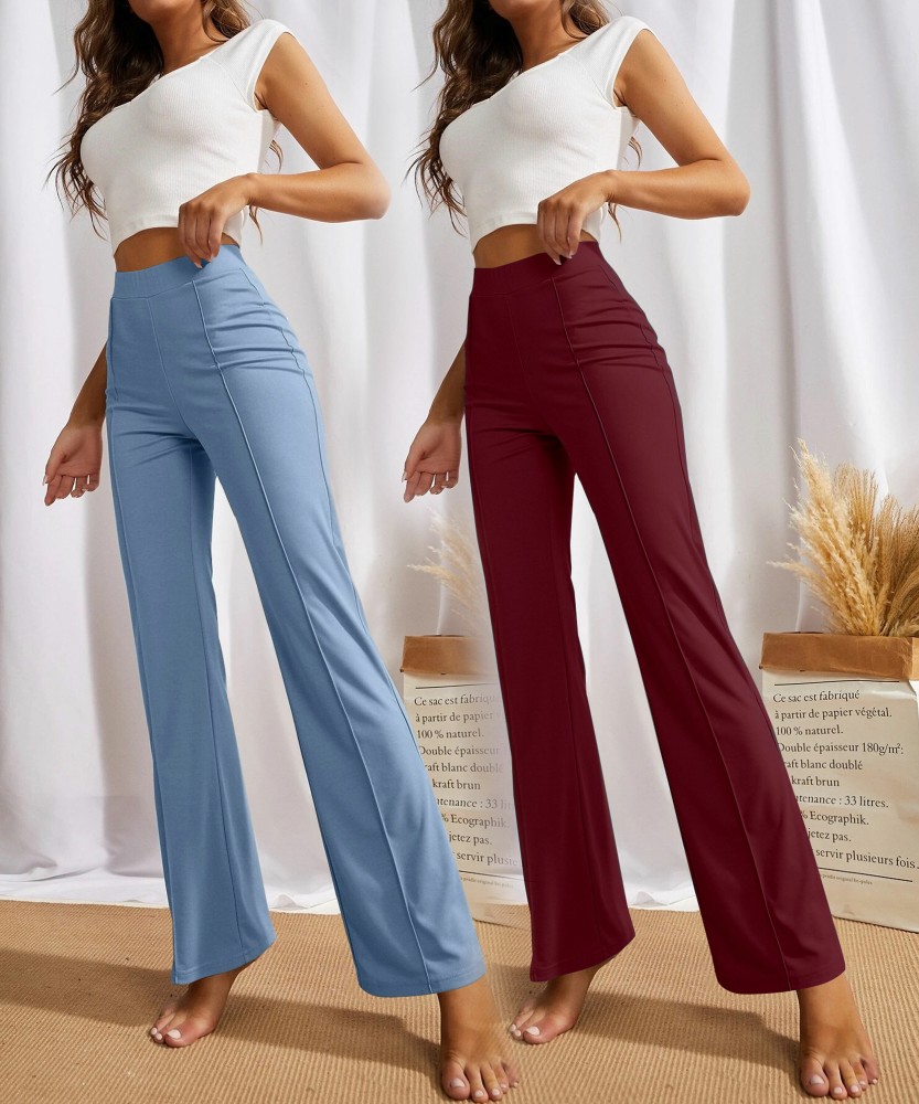 FABISHO Regular Fit Women Grey Beige Trousers  Buy FABISHO Regular Fit  Women Grey Beige Trousers Online at Best Prices in India  Flipkartcom