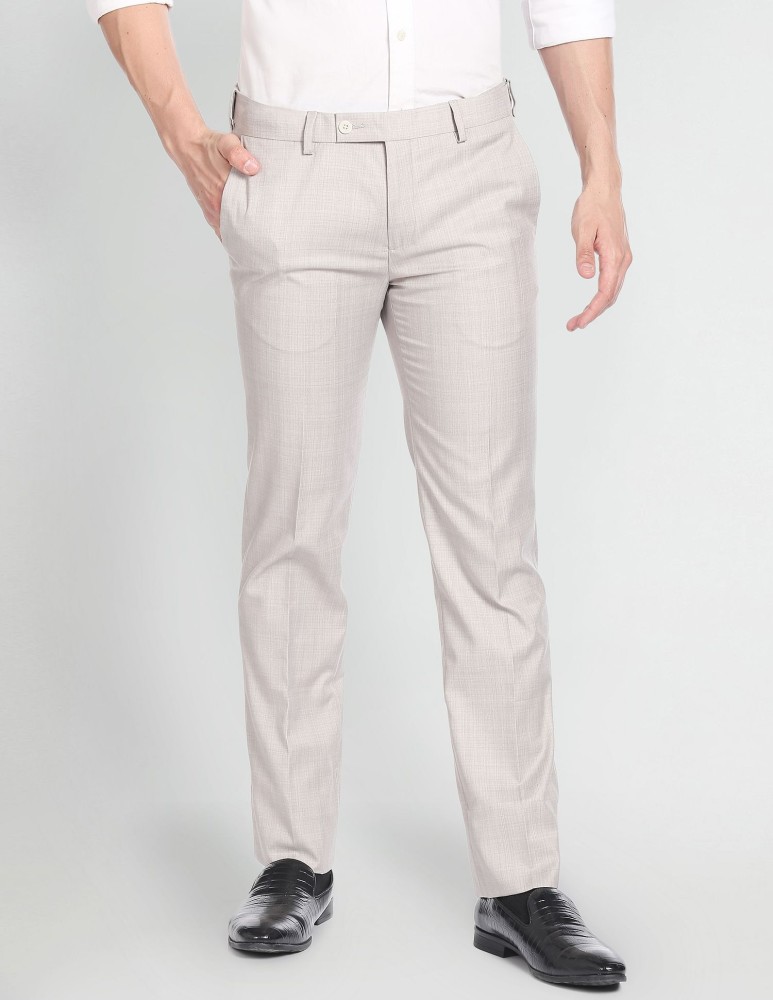 Buy online Grey Textured Flat Front Formal Trouser from Bottom Wear for Men  by Arrow for 1479 at 45 off  2023 Limeroadcom