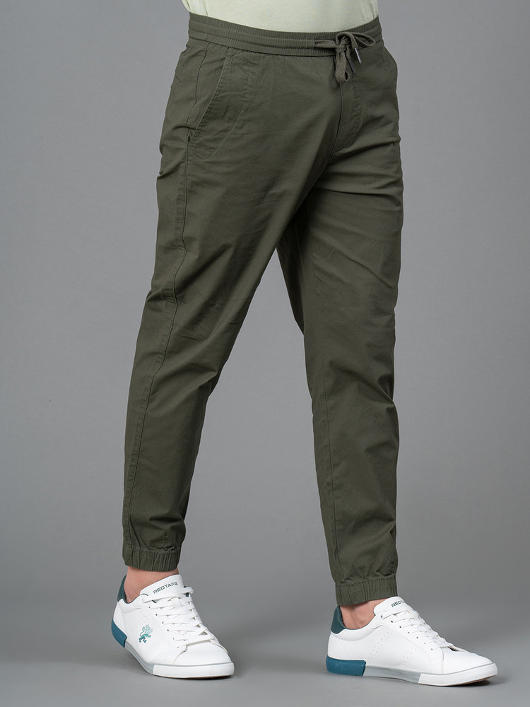 Green and red joggers mens shop