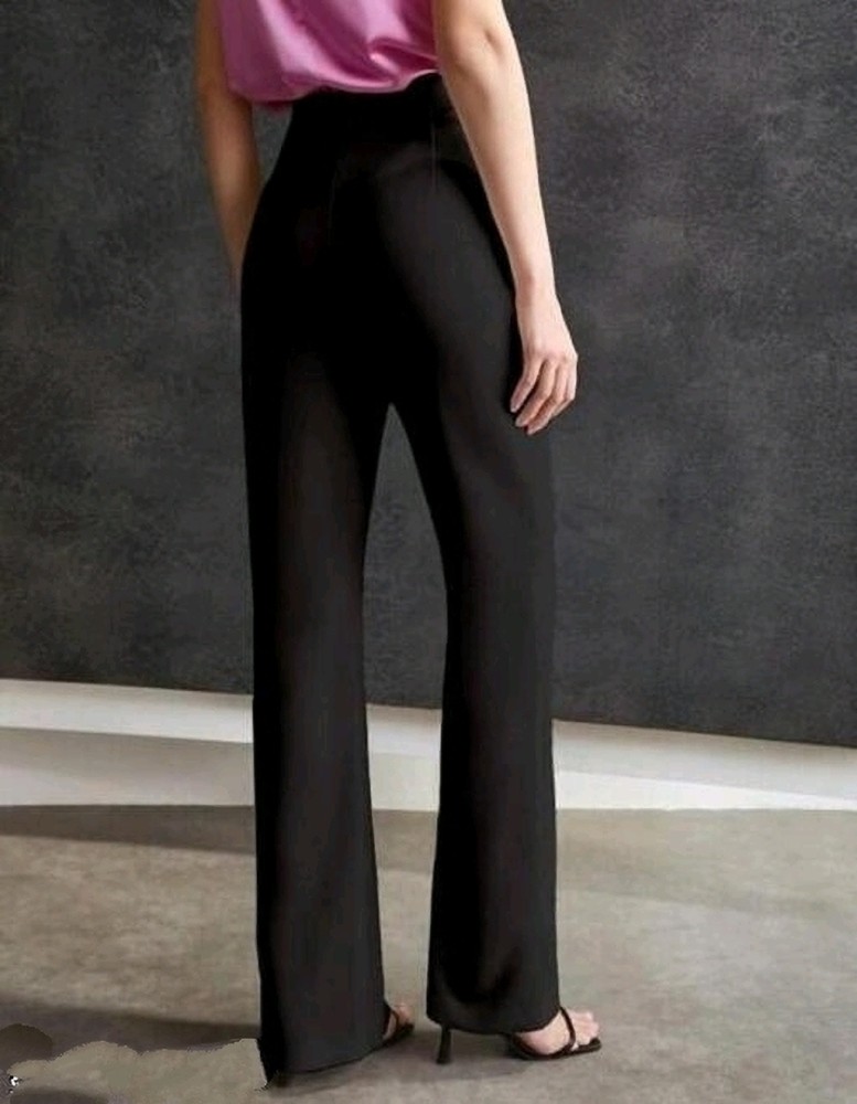 The variety guru Regular Fit Women Black Trousers - Buy The