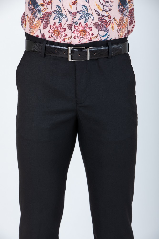 Style Hook Polyster Blend Formal Trousers For smart flex Man regular fit  formal pants cream  black  trousers for men  officeial pant 