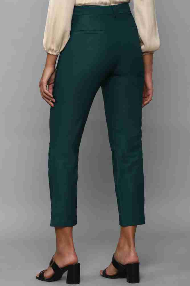 Allen Solly Regular Fit Women Green Trousers Buy Allen Solly