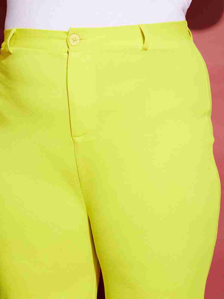 SASSAFRAS Curve Regular Fit Women Yellow Trousers Buy SASSAFRAS Curve Regular Fit Women Yellow Trousers Online at Best Prices in India Flipkart