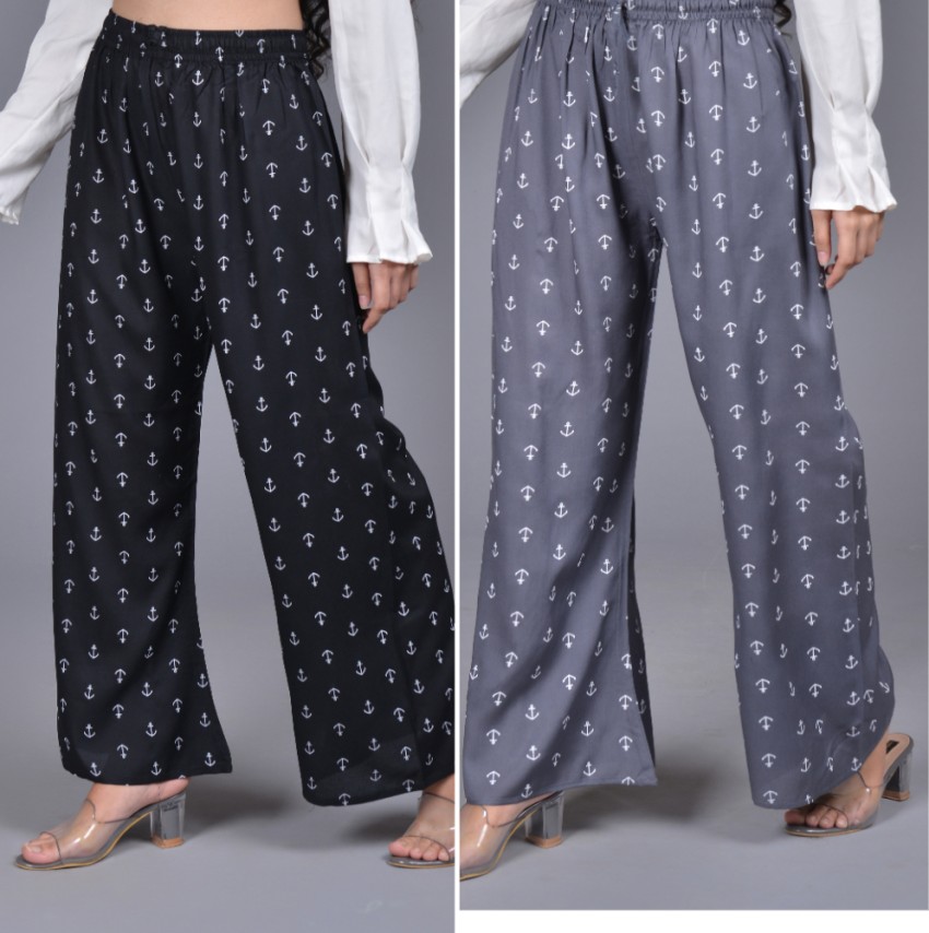 Trauser, pant plazo design 😍  Women trousers design, Pants women
