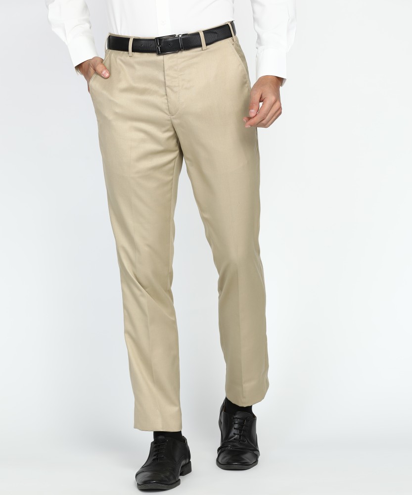 Buy Park Avenue Fawn Slim Fit Trouser Online at Low Prices in India   Paytmmallcom