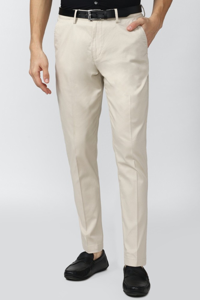 Buy Men Beige Solid Carrot Fit Casual Trousers Online  685362  Peter  England