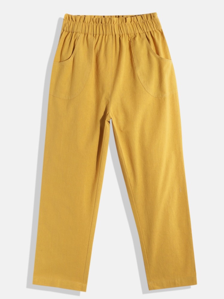 luyk Regular Fit Girls Yellow Trousers Buy luyk Regular Fit Girls Yellow Trousers Online at Best Prices in India Flipkart