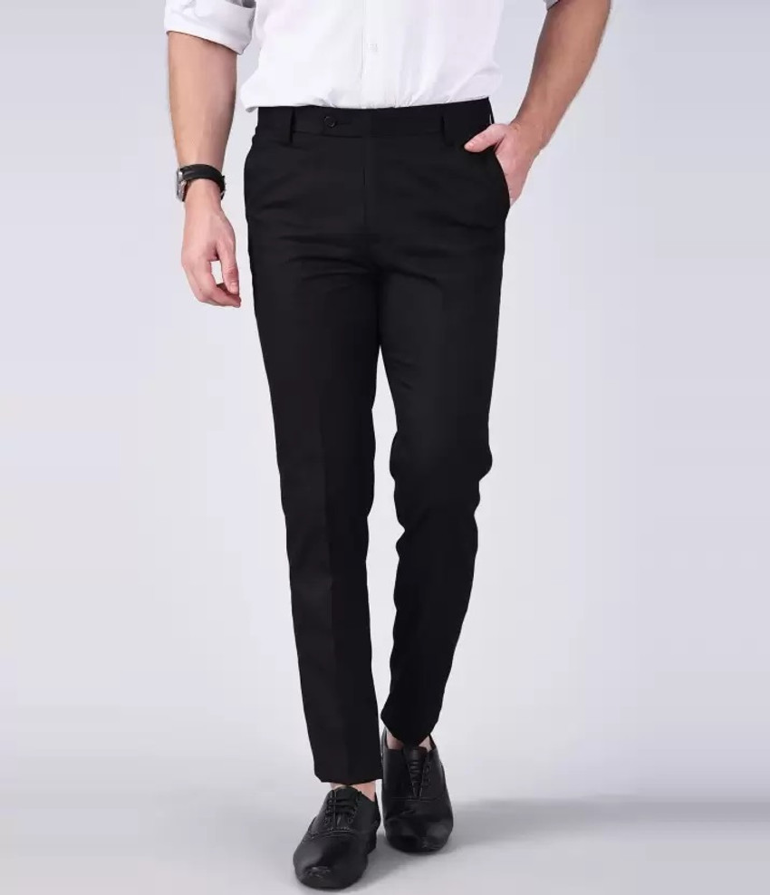 Katro Slim Fit Men Black Trousers - Buy Katro Slim Fit Men Black Trousers  Online at Best Prices in India | Flipkart.com