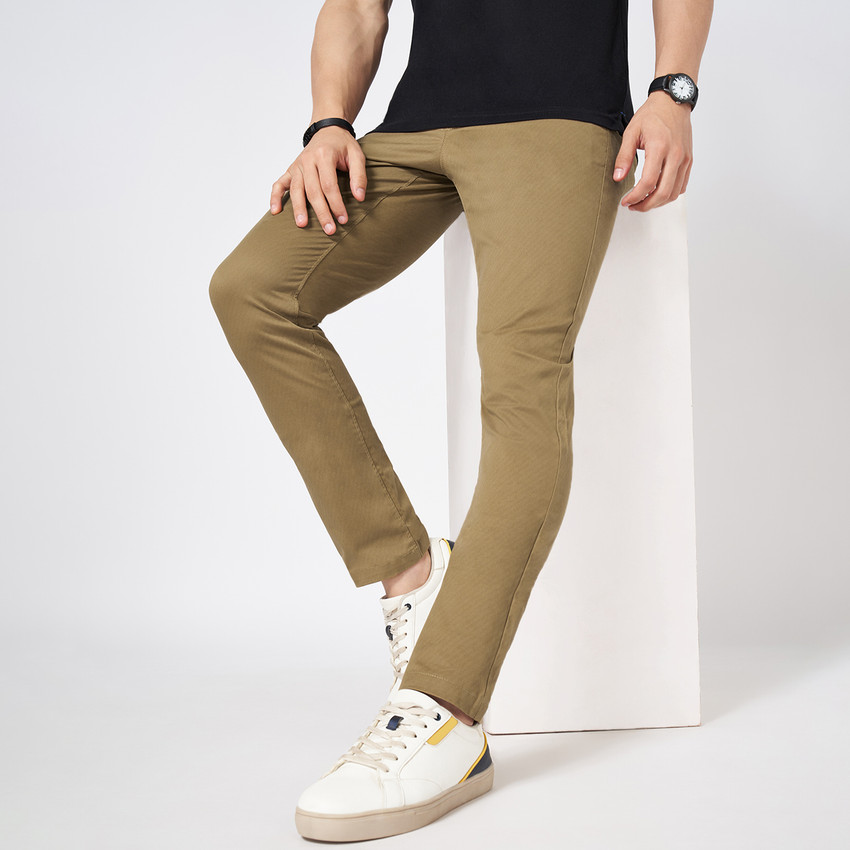 Byford by Pantaloons Slim Fit Men Khaki Trousers Buy Byford by Pantaloons Slim Fit Men Khaki Trousers Online at Best Prices in India Flipkart