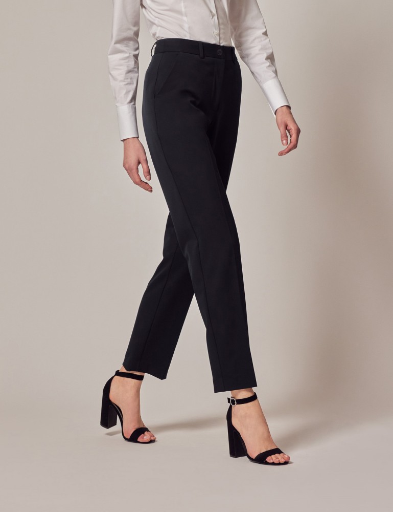 Buy Broadstar Black Slim Fit High Rise Trousers for Womens Online  Tata  CLiQ
