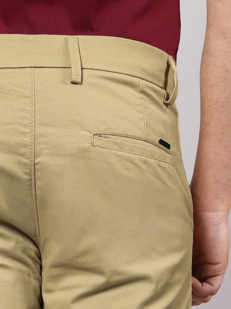 BEYOUNG Regular Fit Men Beige Trousers - Buy BEYOUNG Regular Fit